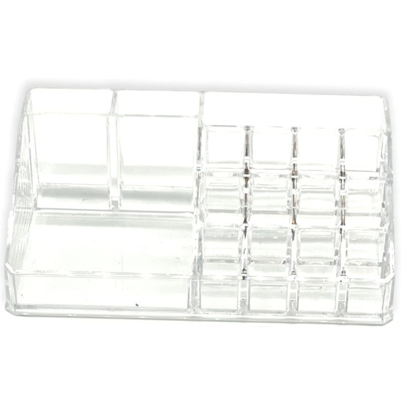 Clear Acrylic Makeup Organizer Lipstick Holder Vanity Storage Bathroom Bedroom - Picture 4 of 5
